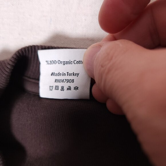 Outdoor Voices Organic Cotton Sweatshirt Brown Mens Size 3XL Fleece Pullover - Picture 11 of 15